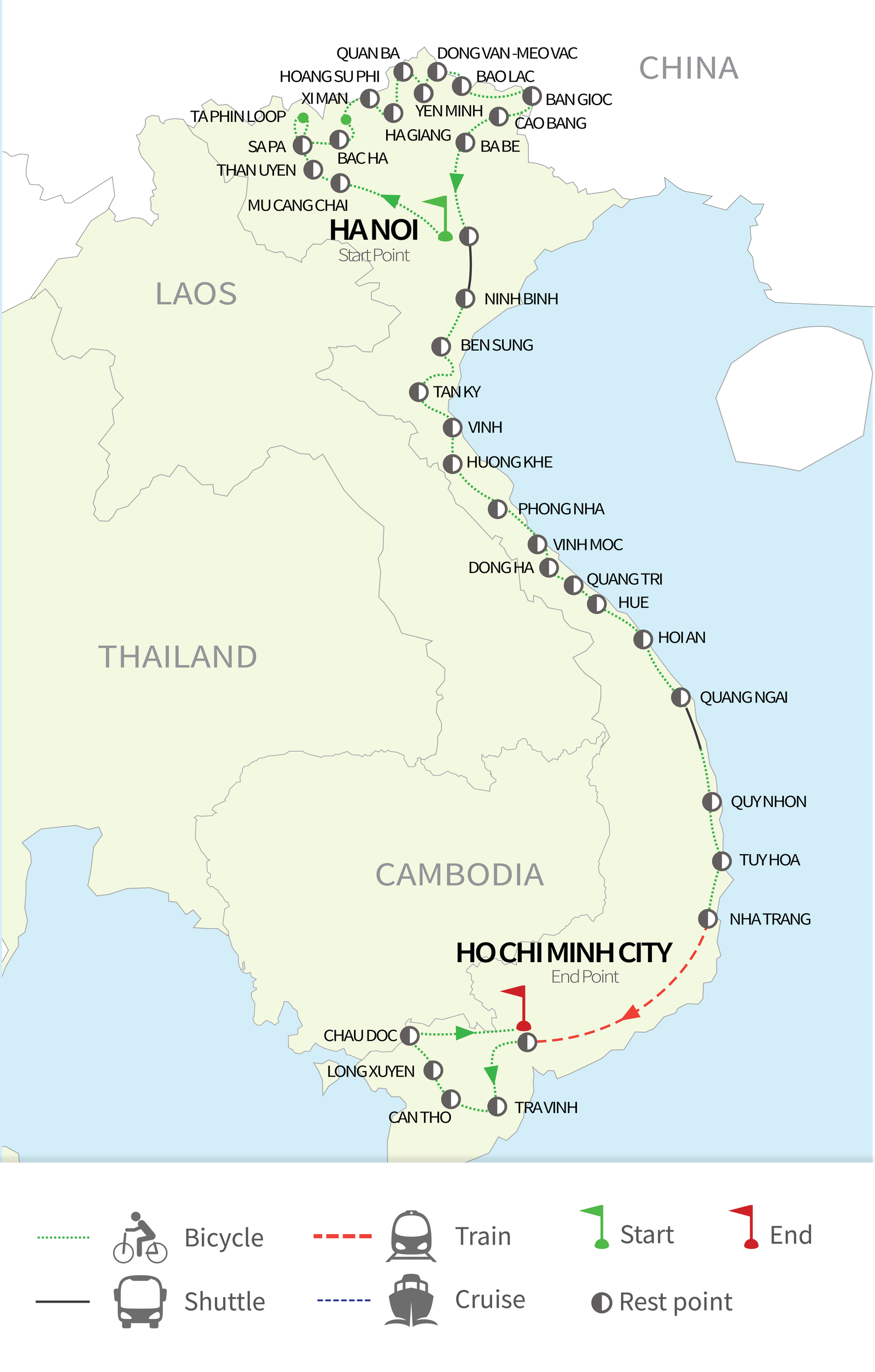 Vietnam’s Ultimate 43-Day Cycling Adventure from North to South